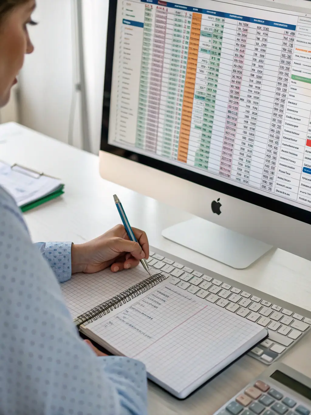 An image representing CMA data preparation, featuring spreadsheets and financial analysis tools, ensuring compliance with banking standards for a retail business.