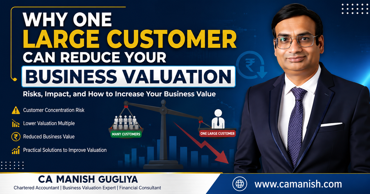 Why One Large Customer Can Reduce Your Business Valuation | CA Manish Gugliya